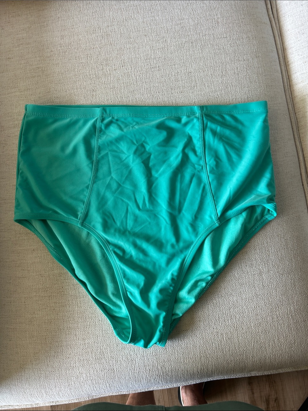 Old Navy Emerald Green High-Rise Swim Bottoms